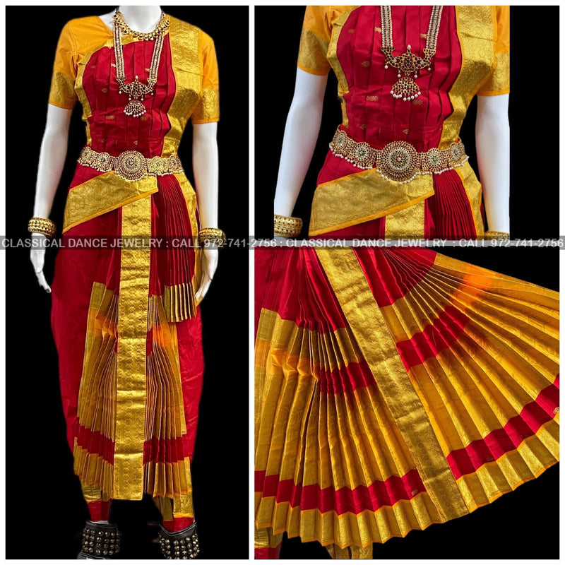 PURPLE PINK 36 inchs Pant Length Kuchipudi Dance Costume