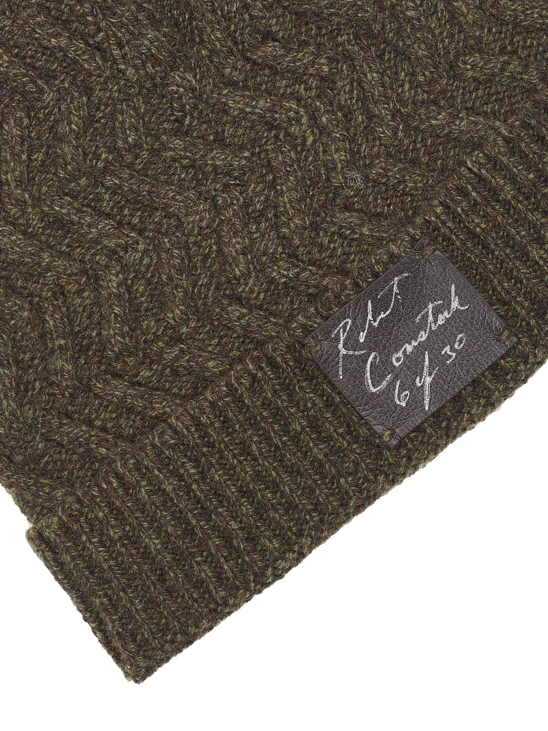 3-gauge mélange cashmere hand signed and numbered