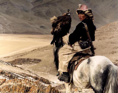 Kazakh eagle hunter