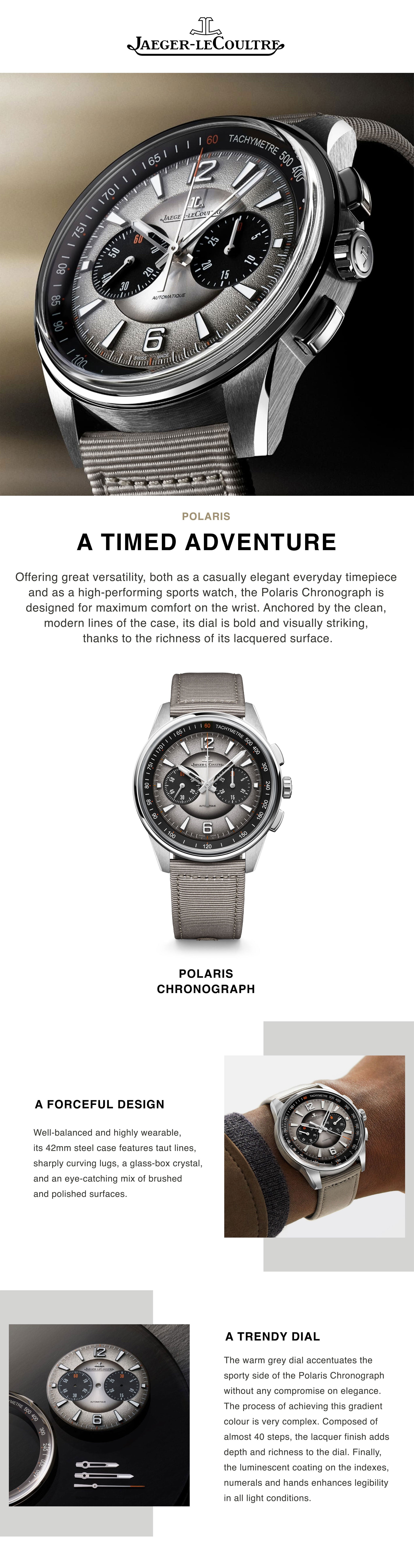 Jaeger-LeCoultre - A Sporty-Elegant Heritage - polaris chronograph