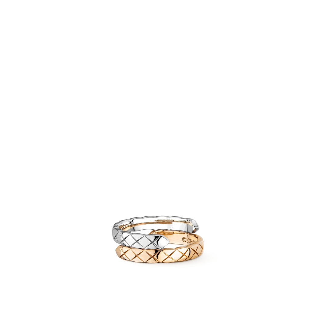 CHANEL Small White Gold Coco Crush Ring  Harrods UK