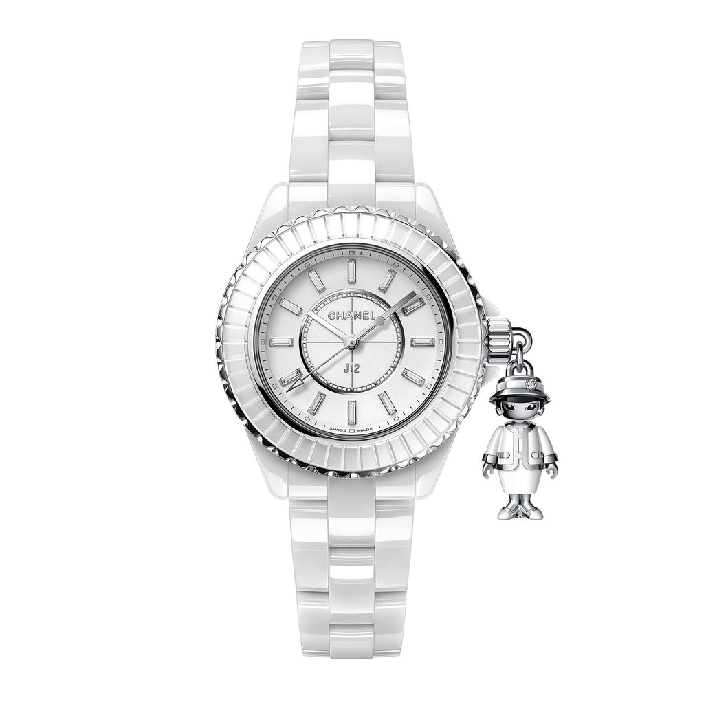 H1628  Chanel J12 Diamonds White Ceramic 33 mm quartz watch Buy Now  Watches of Mayfair
