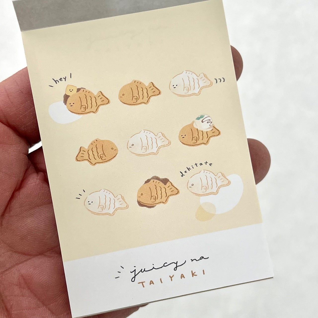 210998 Kamio Taiyaki Mini Notepad-10