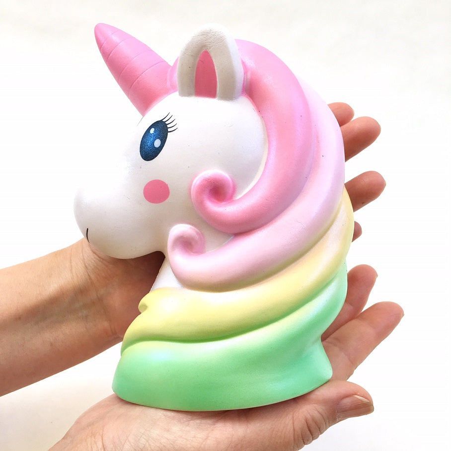 unicorn head squishy