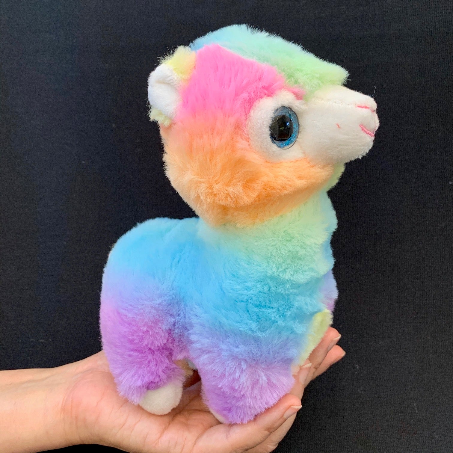 rainbow llama plush