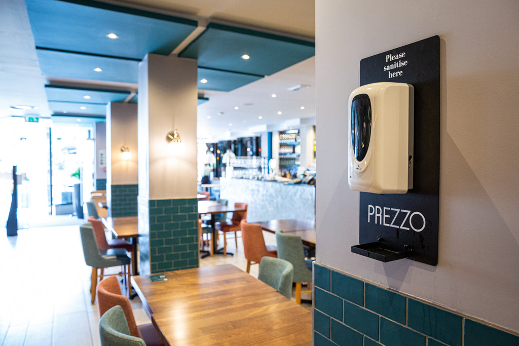 prezzo-wall-mounted-branded-sanitiser-station-lets-sanitise