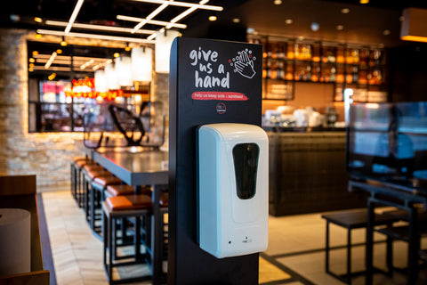 Wagamama Hand Sanitiser Dispenser