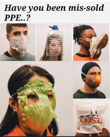 Mis sold ppe face mask
