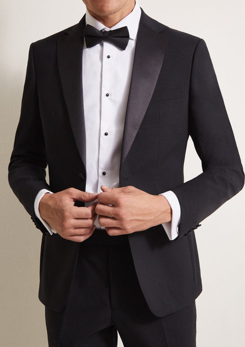 Black Metallic Tuxedo Blazer / Suit for Wedding