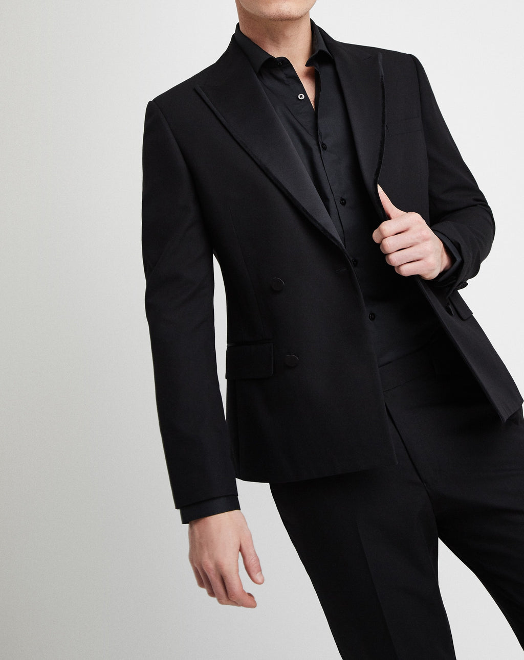 Slim Fit Double Breasted Tuxedo Suit – Tumuh