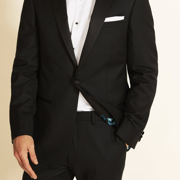 Tailored Fit Black Tuxedo Suit – Tumuh