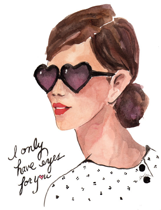 an illustrated e-valentine i created for the kate spade b mine event ...