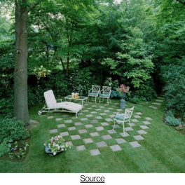 Checkerboard lawn