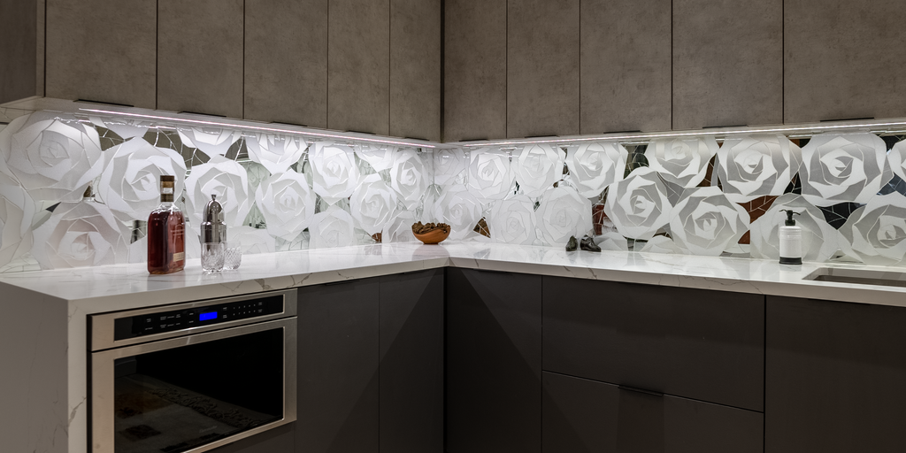 Allison Eden Mirrored Backsplash