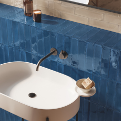 Blue Subway Tile Backsplash Sinksplash