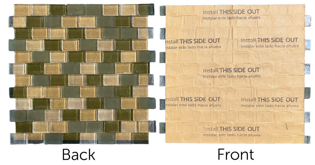 How to install a paper faced mosaic