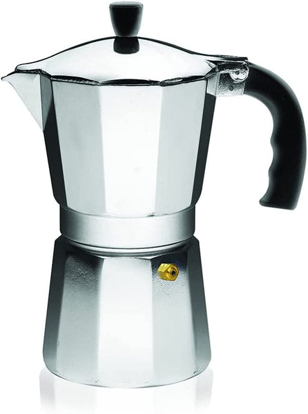 Grosche Milano Stovetop Espresso Maker Moka Pot 1 Espresso Cup - 1.5 fl oz, Black, Cuban Coffee Maker Stove Top Coffee Maker Moka Italian Espresso