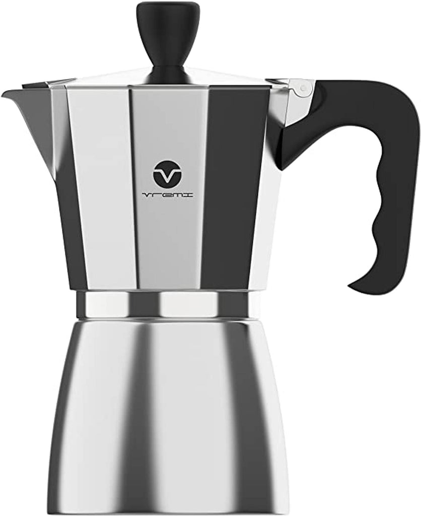 Bellemain Stovetop Espresso Maker Moka Pot (White, 9 Cup)