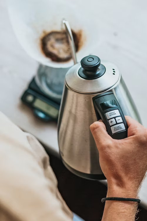 LuxHaus Precision Pour-Over Kettle with Built-in Thermometer