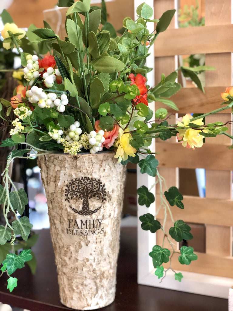 Wood Riser Centerpieces