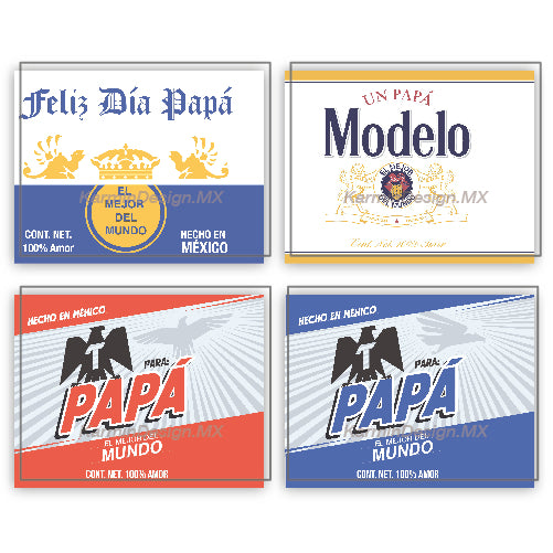 Plantilla Dia del Padre 4 Cervezas (CARTA) – Karmin Design MX