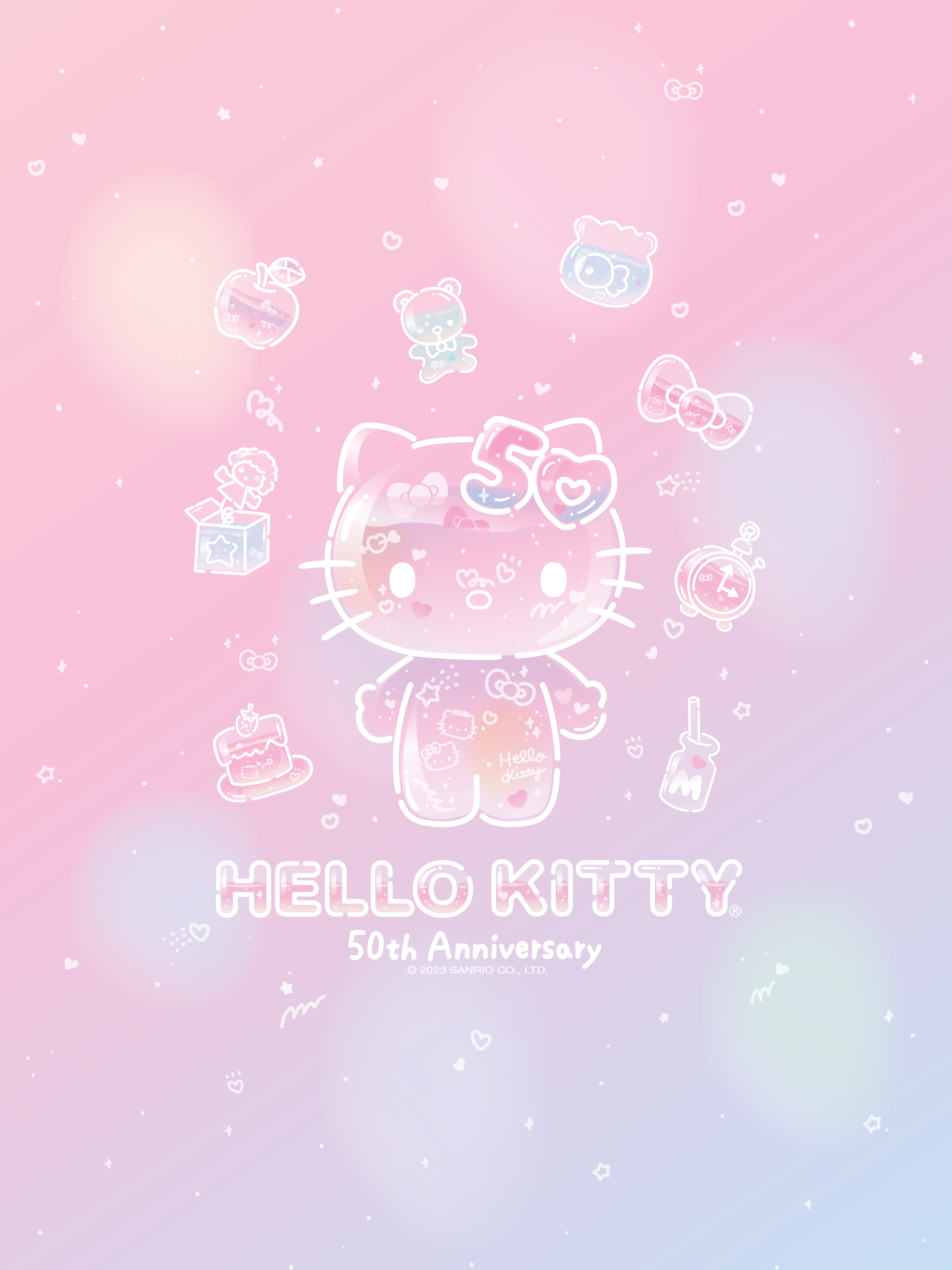 Hello Kitty, girly, hello kitty, pastel, peachy, pink, HD phone