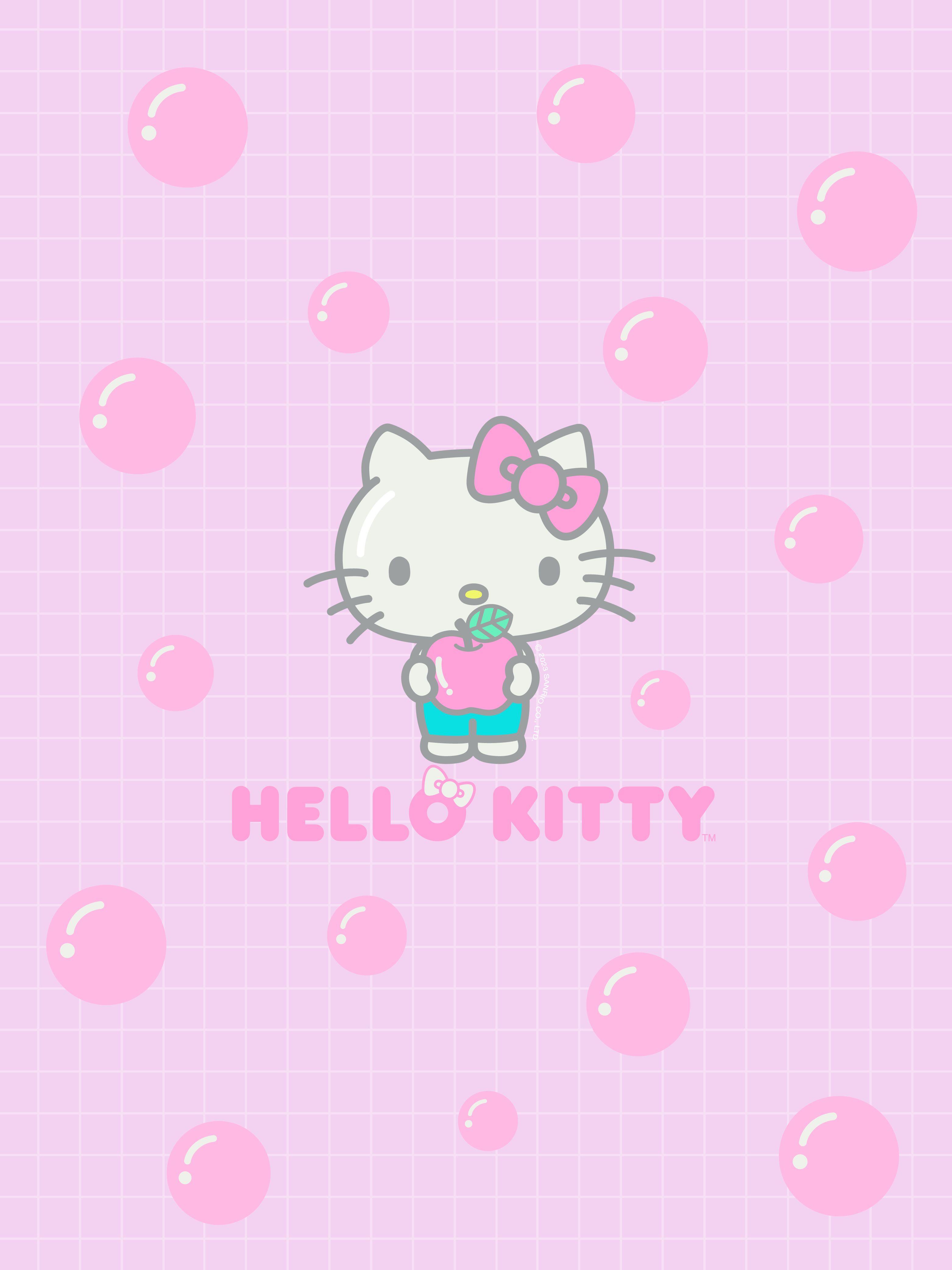 HD wallpaper: Hello Kitty wallpaper, pink color, large group of