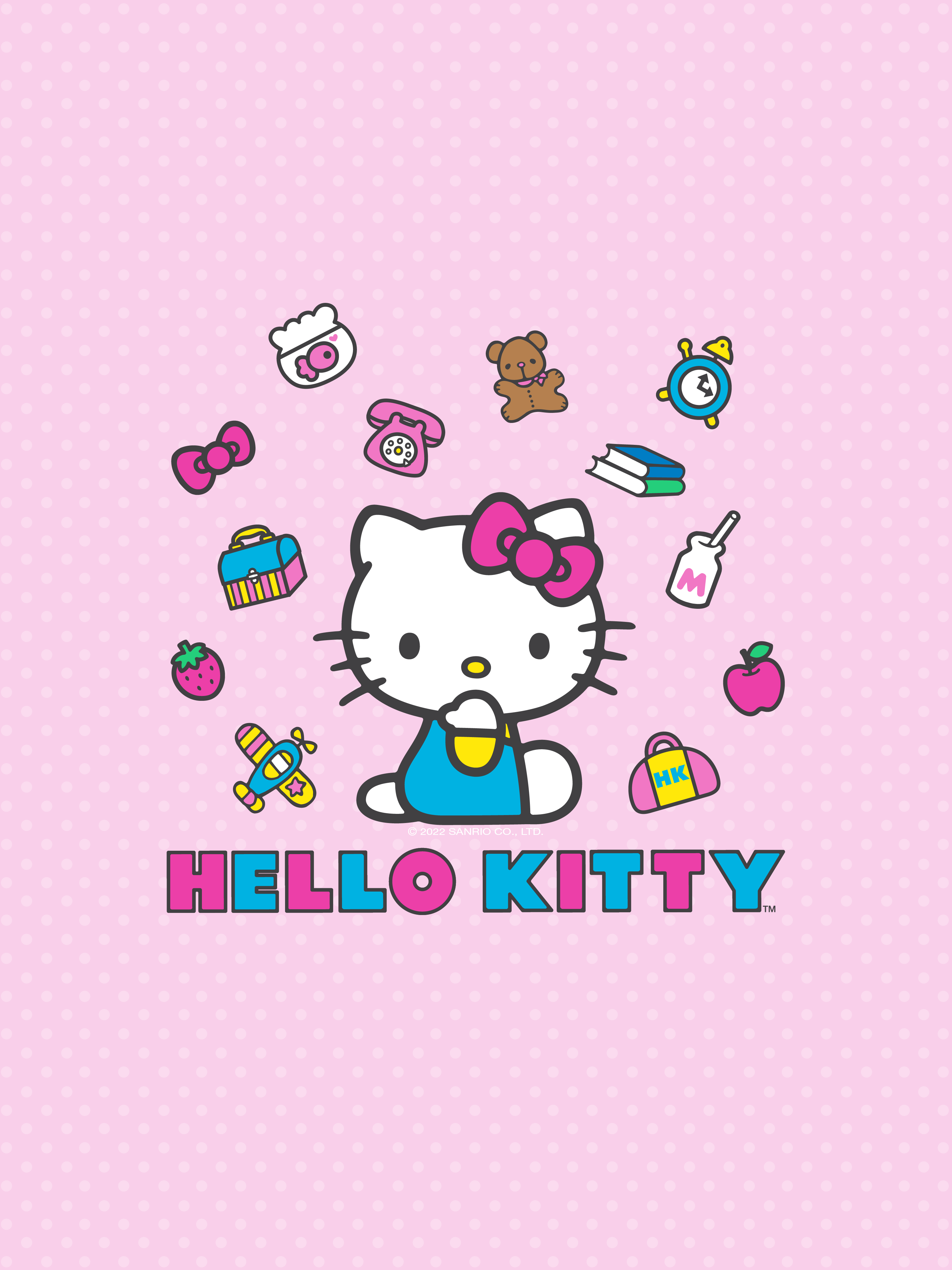 hello kitty wallpaper blue and pink