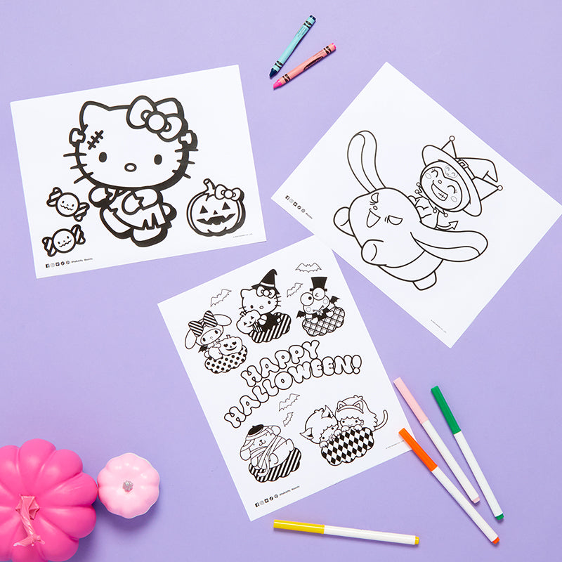 Hello Kitty coloring pages 