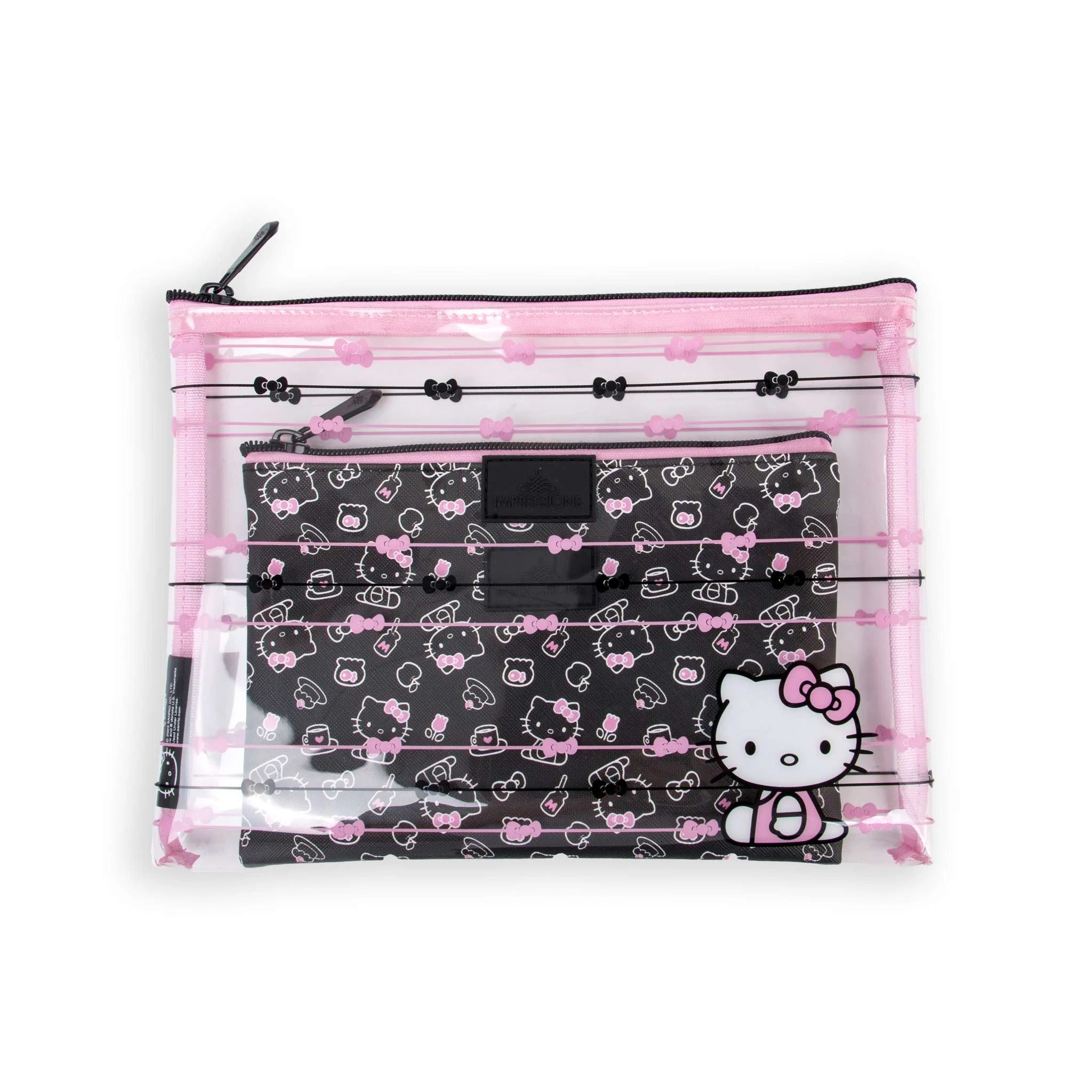 Image of Hello Kitty x Impressions Slim Pouch Set (Black)