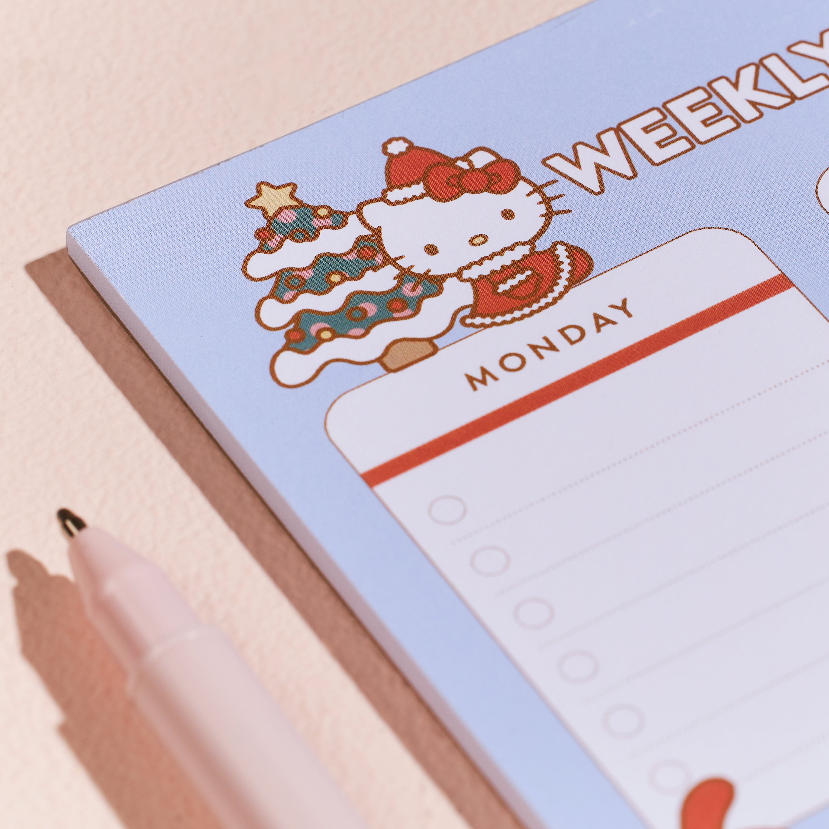 Image of Hello Kitty and Friends x Erin Condren Holiday Checklist Notepad