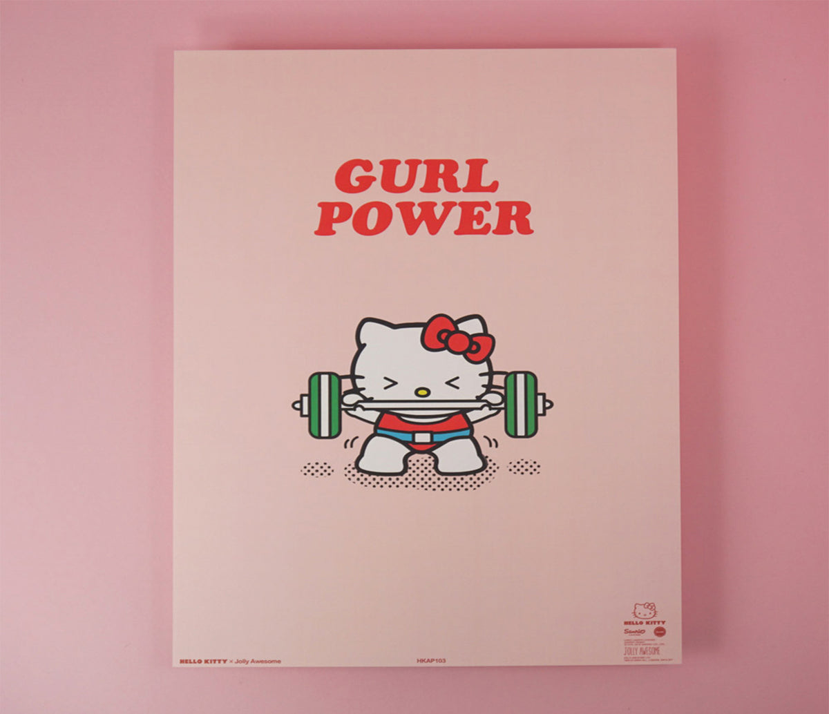 Jolly Awesome X Hello Kitty Art Print Gurl Power Sanrio