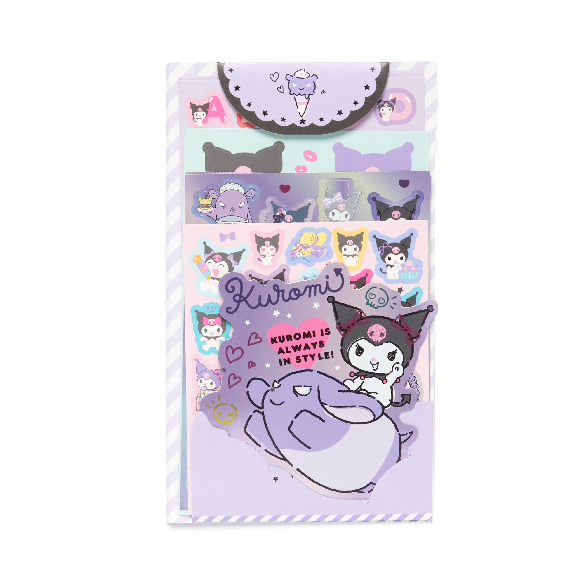 Kuromi Holographic Kawaii Stickers