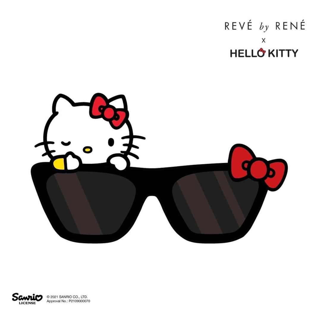 Hello Kitty x by RENÉ Biu Sunglasses (Black Beauty)