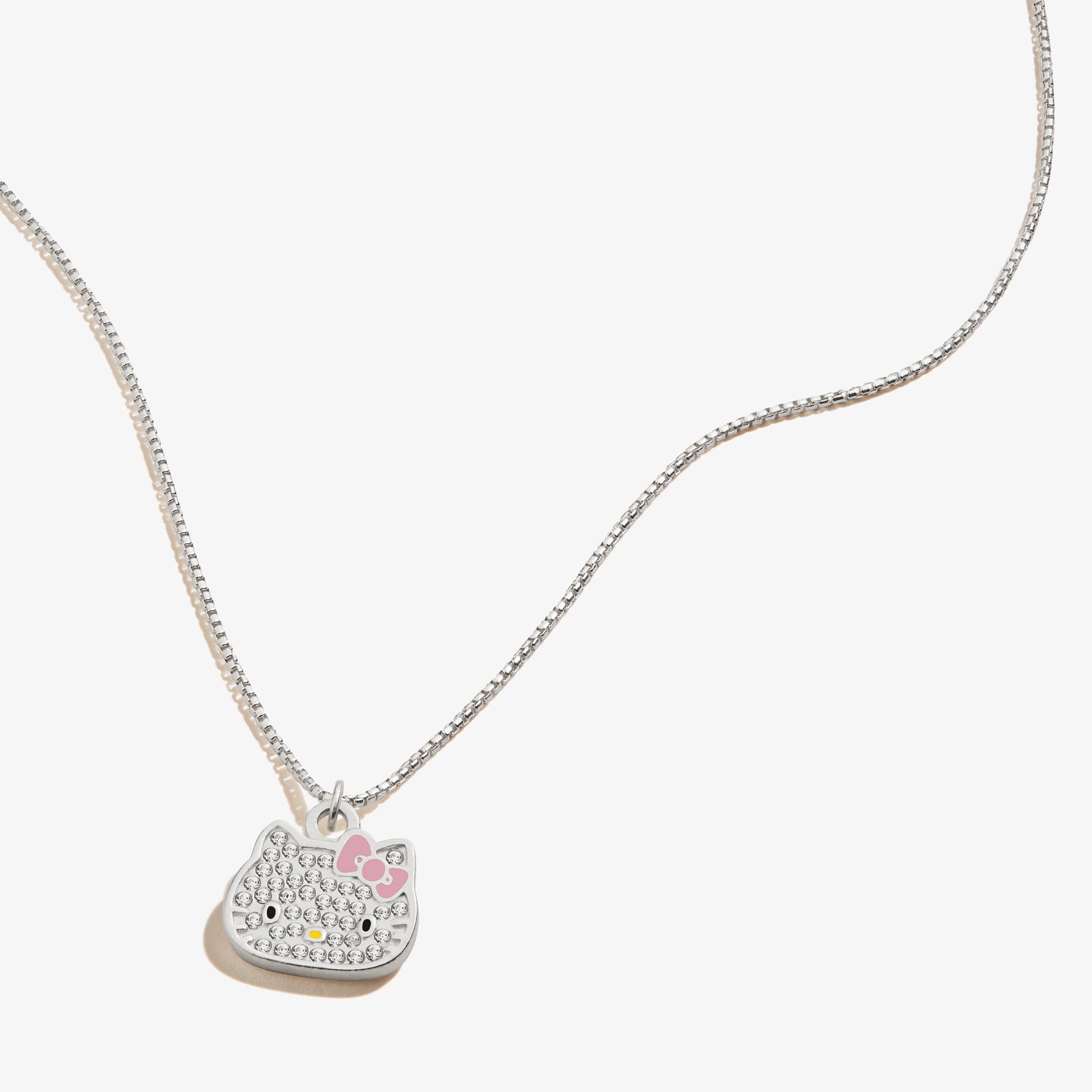 Swarovski | Jewelry | Rare Retired Hello Kitty Swarovski Necklace Silver |  Poshmark