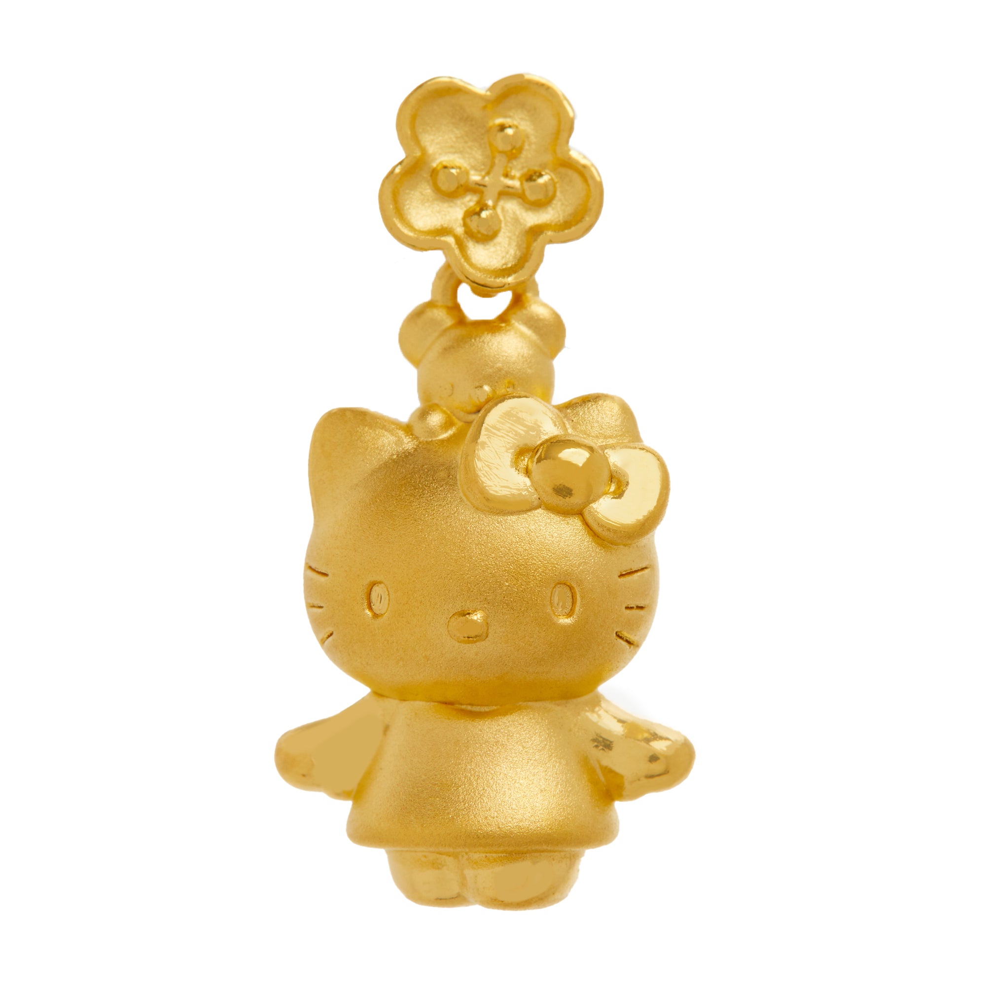 Hello Kitty x Chow Tai Fook 24K Gold Flower Pendant