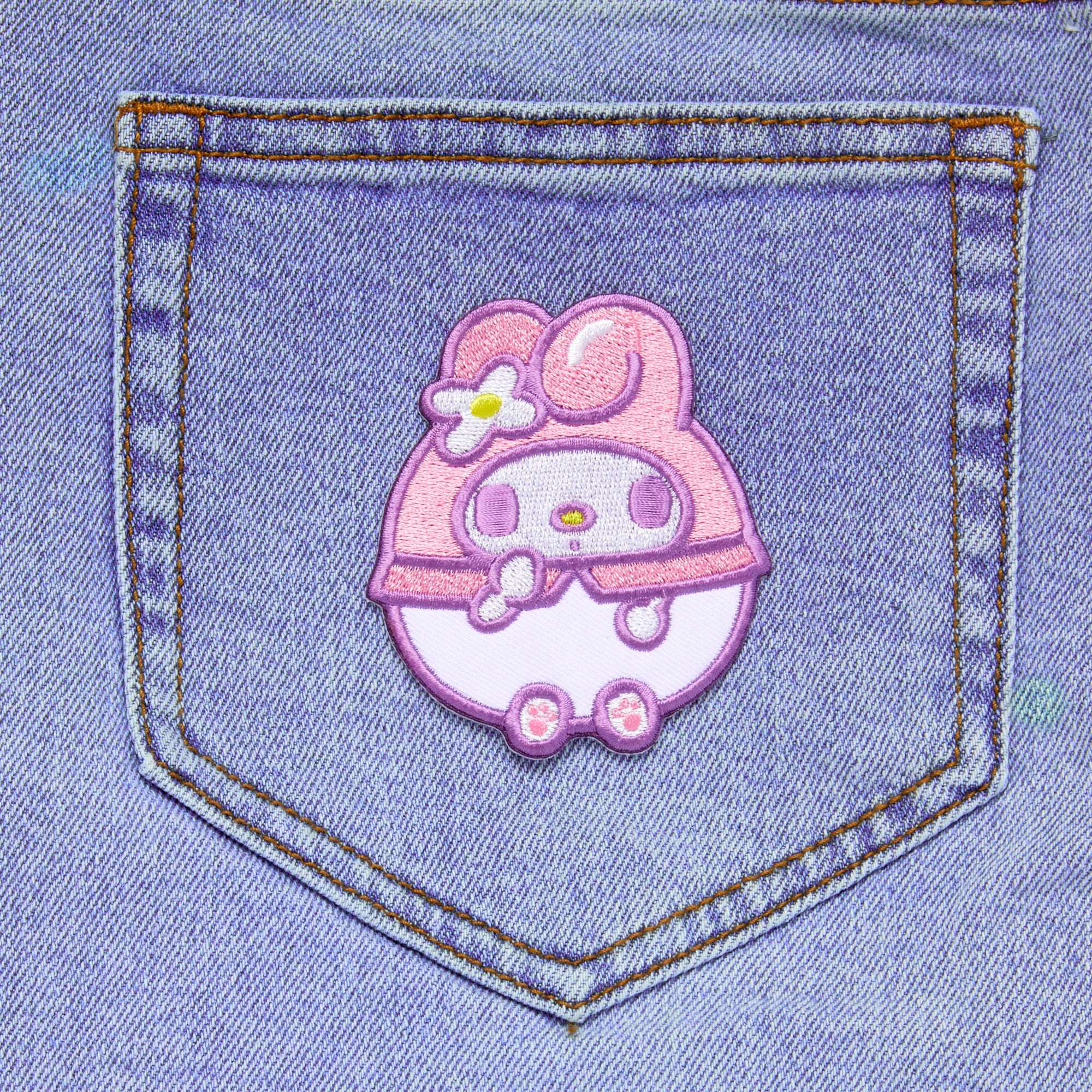 ONE Hello Sanrio Hello Kitty House iron on patch.