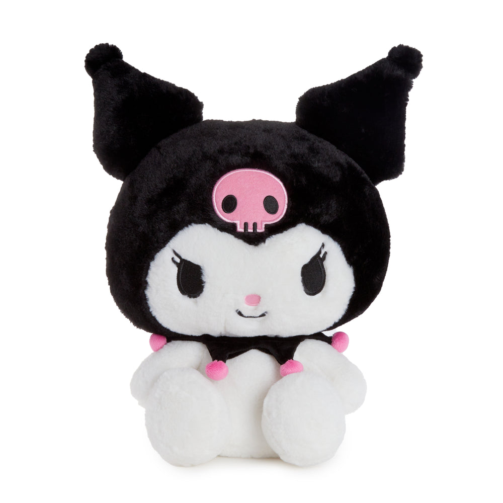  Hello Kitty and Friends Kuromi Plushie Set - Bundle with 14  Kuromi Plush Doll with Carrying Straps Plus Stickers and More