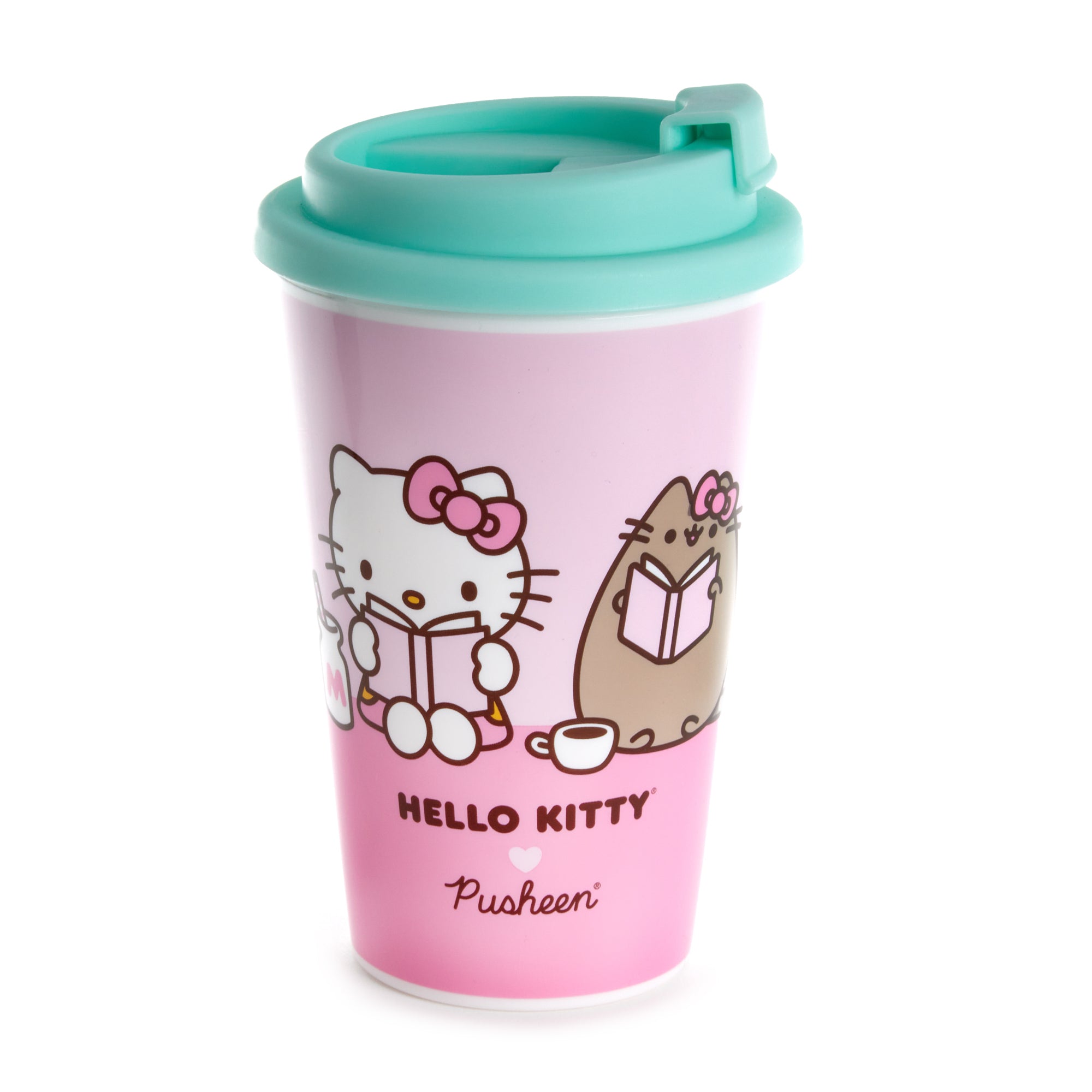 aanval vraag naar Wetland Hello Kitty x Pusheen Travel Mug