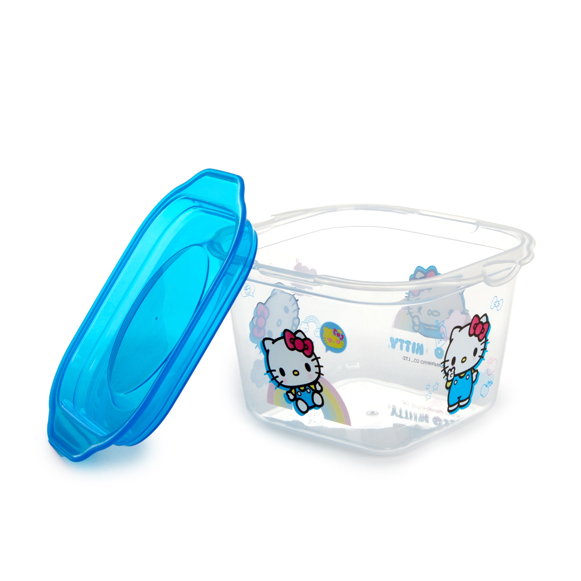 6-Piece Glass Food Storage Set: Hello Kitty, Fern