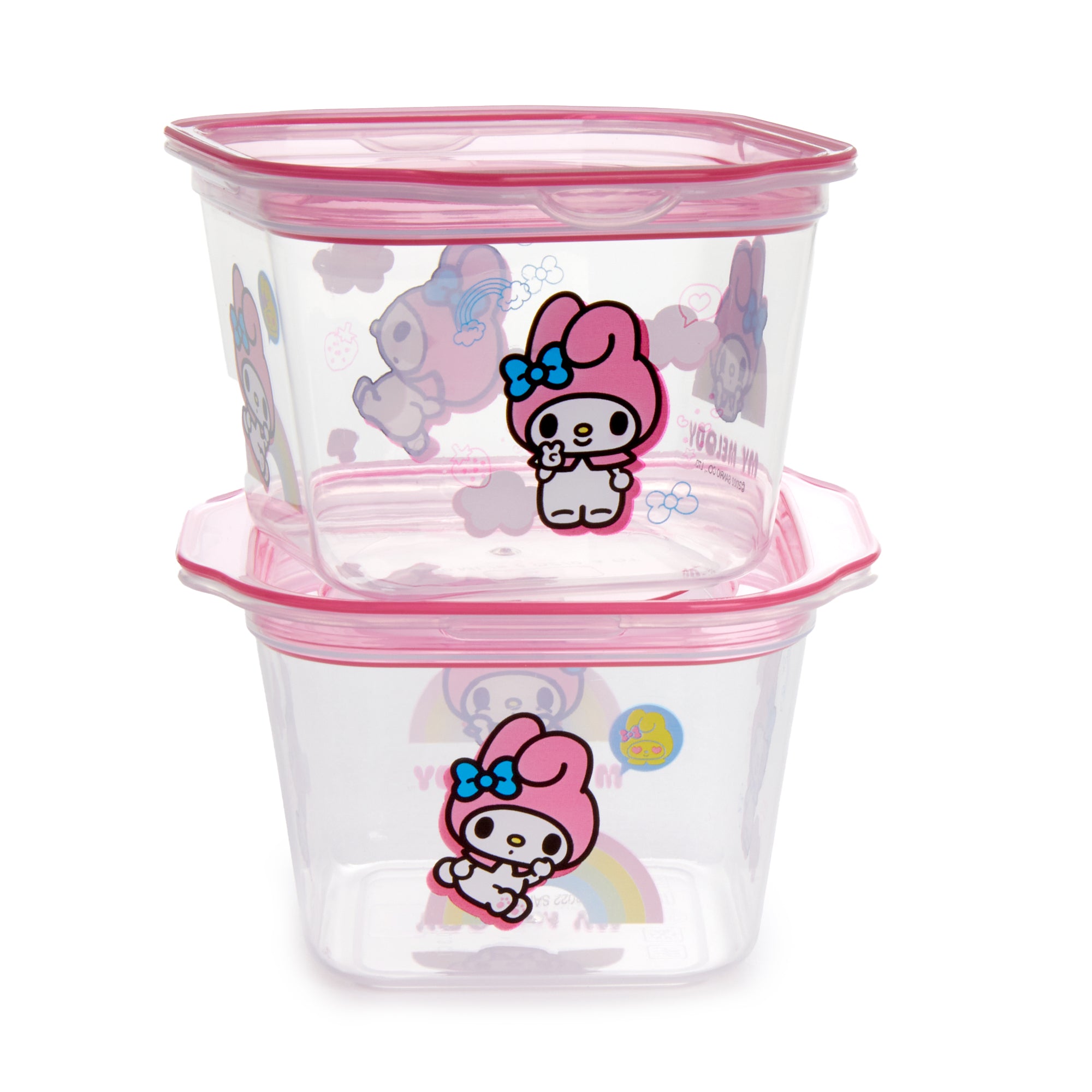 Skater - Hello Kitty Food Storage Container 500ml (2 Pieces Set) (flower  wreath)