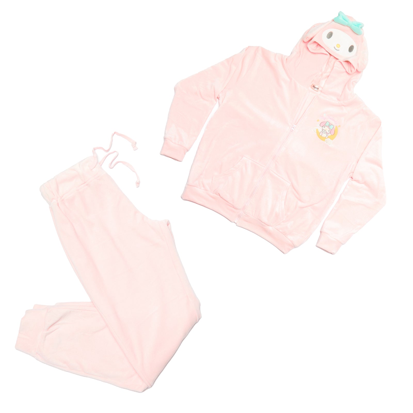 Sanrio Anime Hello Kitty Pajama Pants Cute Loungewear Women's Sleepwear  Thickening Plush My Melody Set Kawaii Thermal Nightwear