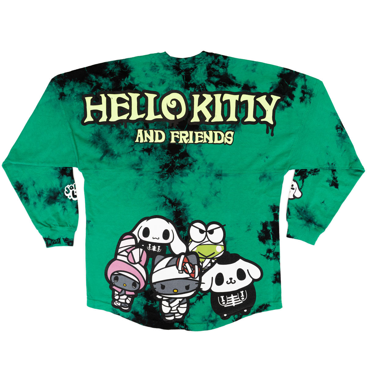 Hot Topic Hello Kitty Chibi Tie-Dye Boyfriend Fit Girls T-Shirt