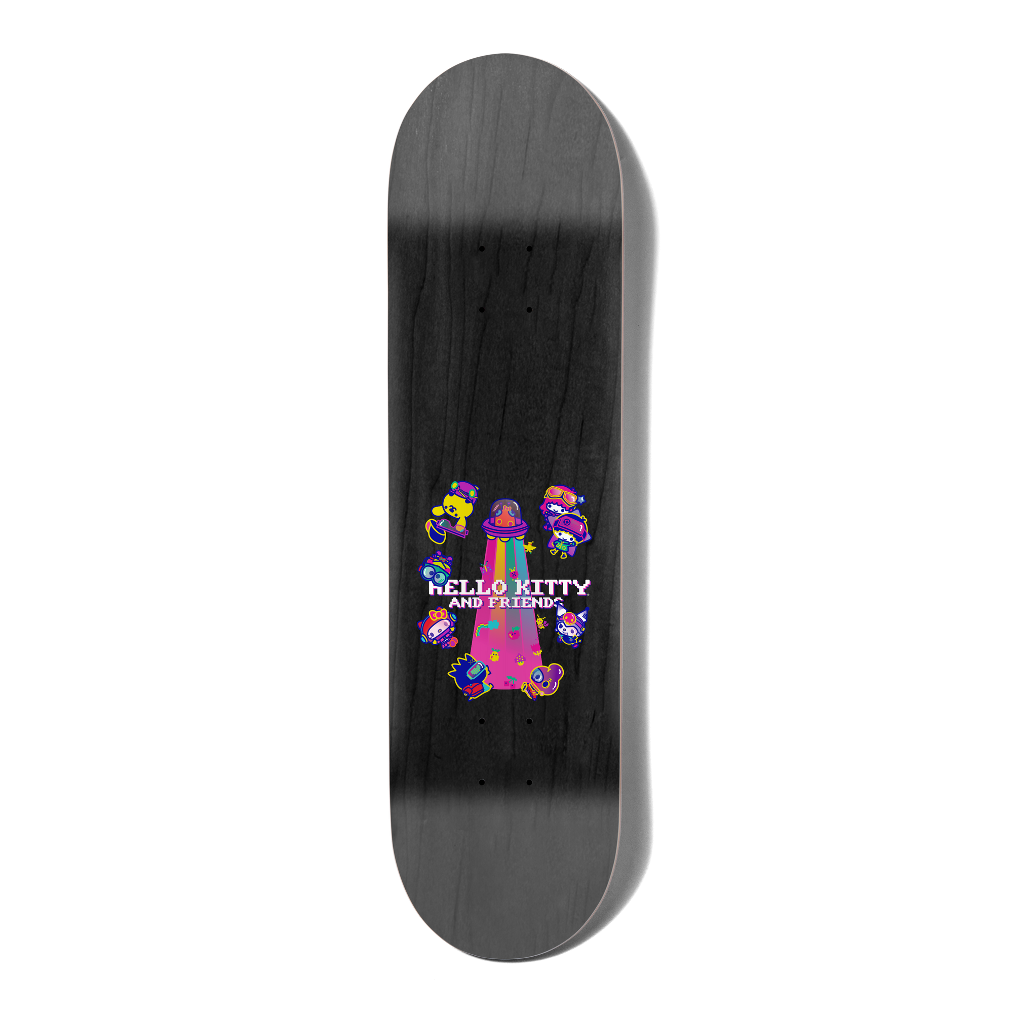 Do A Kickflip Black 8.0 Skateboard Deck