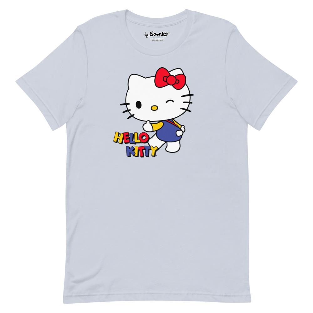 Hello Kitty Primary Logo T-Shirt Light Blue - Sanrio
