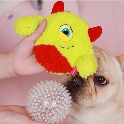 Peluche con pelota interior para perro