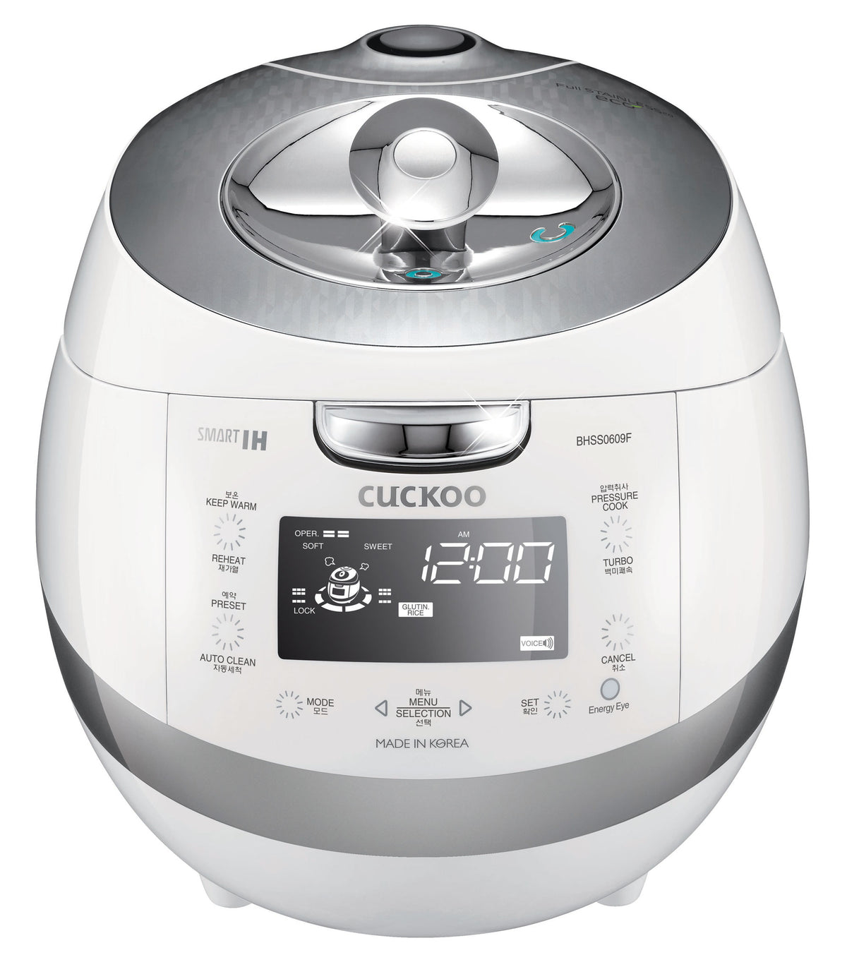 CUCKOO CRP-DHP0610FW IH Pressure Rice Cooker 6Cups White Collection AC 220V