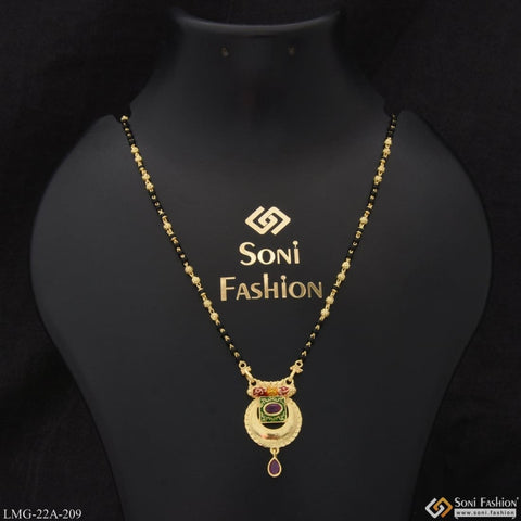 Charming Design With Diamond Gold Plated Mangalsutra Set For Women - Style  Lmsa040 – Soni Fashion®