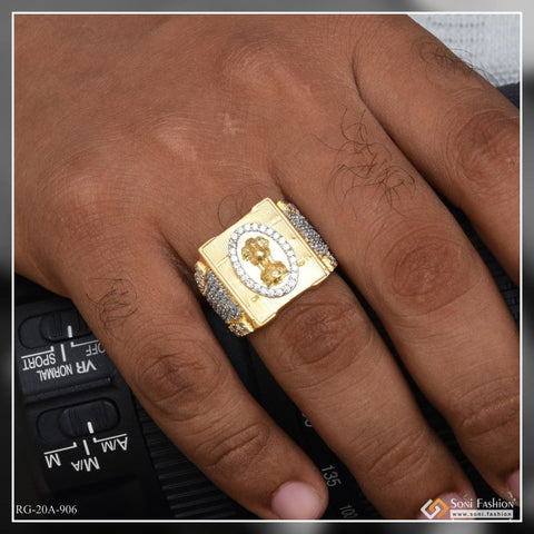 Buy Mens Ring Large Lion Gold Ring Animal Ring Signet Ring Men 18K Gold  Signet Ring Gold Rings for Men Gold Rings Jewelry Gift Him Online in India  - Etsy