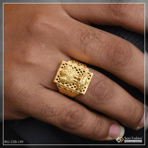 1 Gram Gold Forming Jaguar Best Quality Elegant Design Ring For Men - Style  A664 at Rs 1100.00 | पुरुषों की सोने की अंगूठी, मेन्स गोल्डन रिंग्स, जेंट्स  की सोने की अंगूठी -